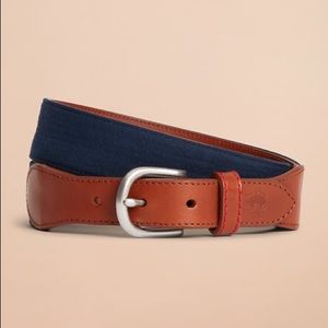 Brooks Brothers Red Fleece Blue Seersucker Belt